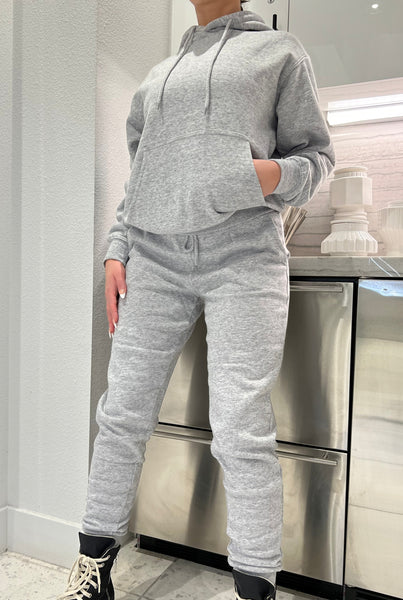 All Chill Vibes Sweatpants- Light Heather Grey