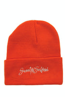 SweetNSelfish Beanie- Neon Orange